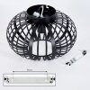 Oravi Plafondlamp Zwart, 1-licht