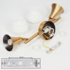 Venizy Plafondlamp Oud messing, 2-lichts