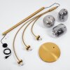 Verbania Staande lamp Messing, 3-lichts
