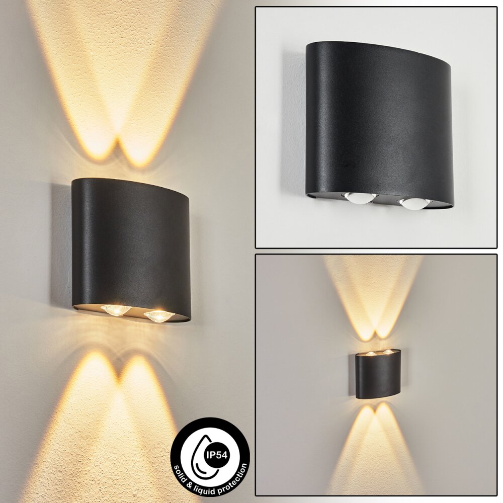 Martigre Buiten muurverlichting LED Zwart, 1-licht main product photo