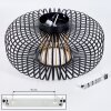 Oravi Plafondlamp Zwart-Goud, 1-licht