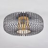 Oravi Plafondlamp Zwart-Goud, 1-licht