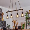Bardhaman Hanglamp Natuurlijke kleuren, Zwart, 4-lichts
