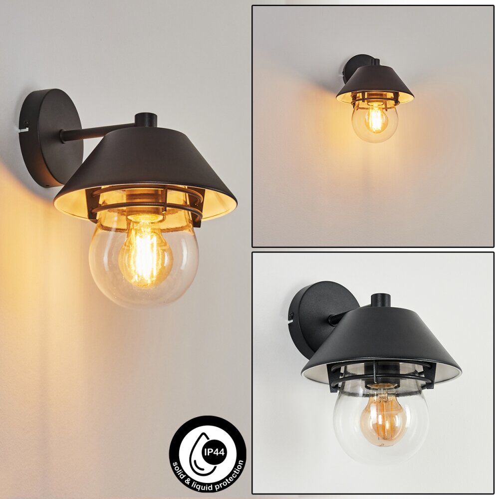 Penhars Buiten muurverlichting Zwart, 1-licht main product photo