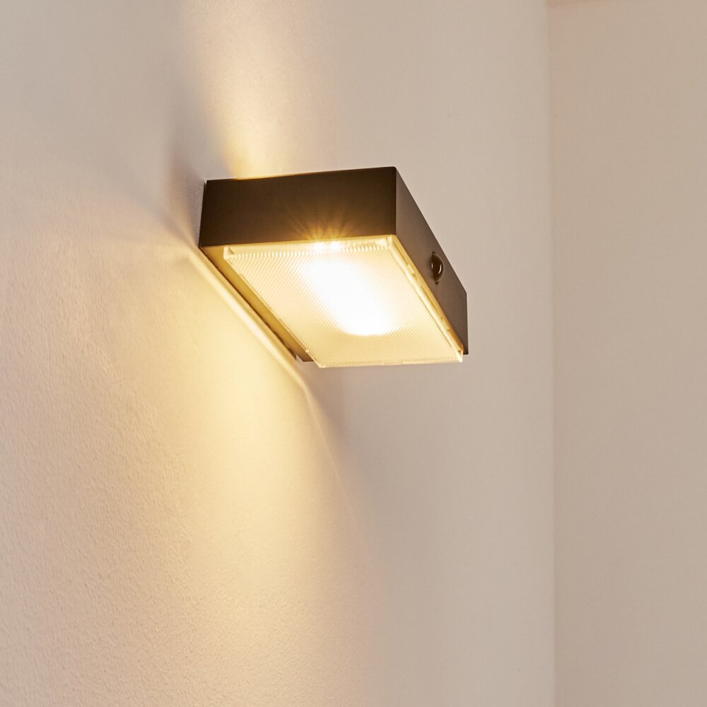 Seilhac Solarlamp LED Zwart, 1-licht, Bewegingsmelder