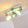 Borik Plafondlamp Blauw, 3-lichts
