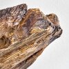 Bardhaman Plafondlamp Bruin, houtlook, Zwart, 4-lichts