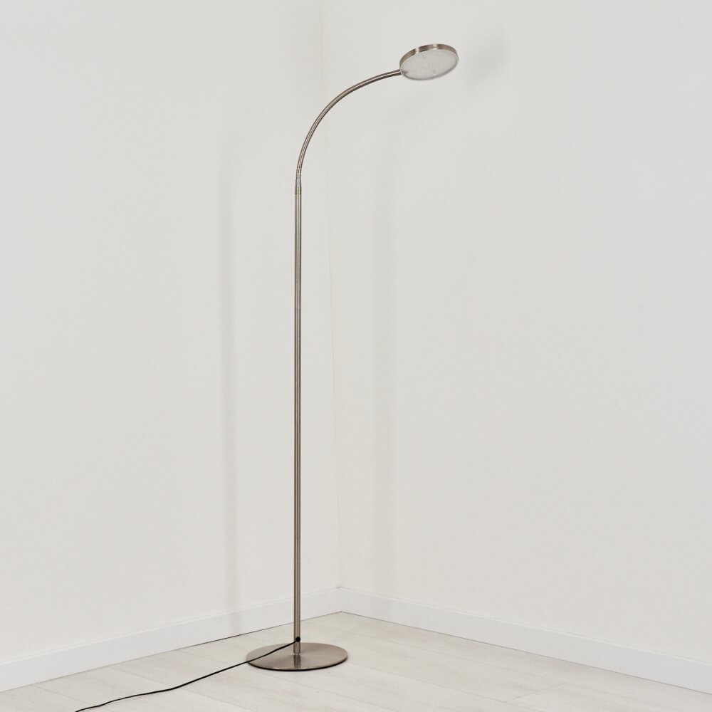 Haltia Staande lamp LED Nikkel mat, 1-licht