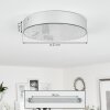Mentque Plafondlamp LED Zilver, 1-licht