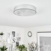 Mentque Plafondlamp LED Zilver, 1-licht