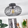 Oravi Plafondlamp Zwart, 1-licht