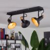 Vouzy Plafondlamp Zwart, 3-lichts