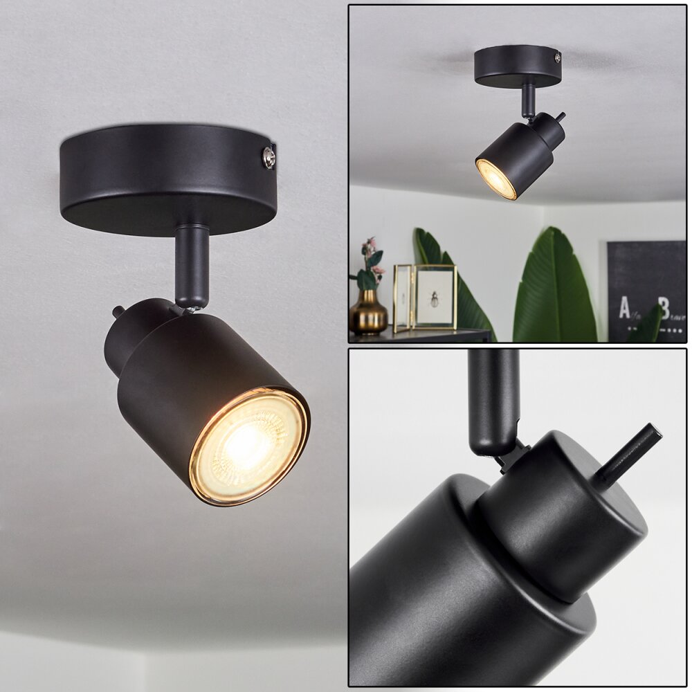 Nestavel Plafondlamp LED Zwart, 1-licht main product photo