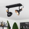 Vouzy Plafondlamp Zwart, 2-lichts