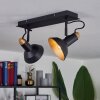 Vouzy Plafondlamp Zwart, 2-lichts