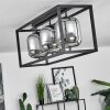 Verbania Plafondlamp Zwart, 3-lichts