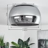 Lissy Plafondlamp Zwart, 3-lichts