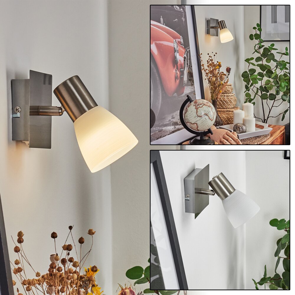 Villaseca Muurlamp LED Nikkel mat, 1-licht main product photo