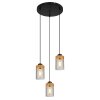 Globo FINCA Hanger Rookkleurig, 3-lichts