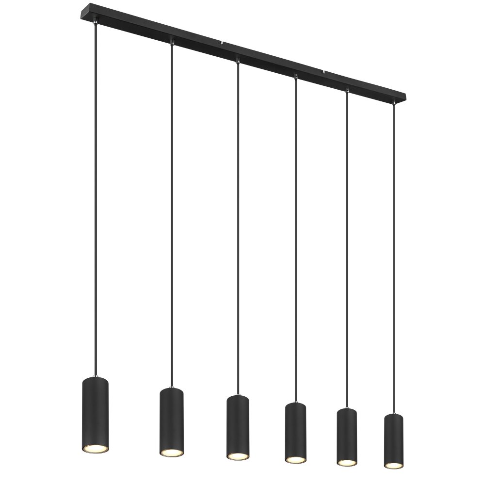 Globo ROBBY Hanger Zwart, 6-lichts main product photo