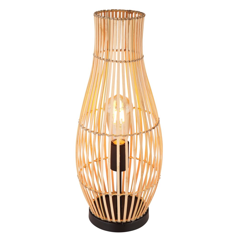 Globo LAGLIO Tafellamp Natuurlijke kleuren, Zwart, 1-licht main product photo