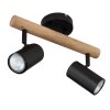 Globo HERTI Plafondlamp Bruin, Zwart, 2-lichts