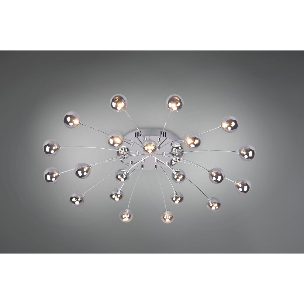 Trio Bullet Plafondlamp LED Chroom, 21-lichts main product photo