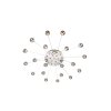 Trio Bullet Plafondlamp LED Chroom, 21-lichts