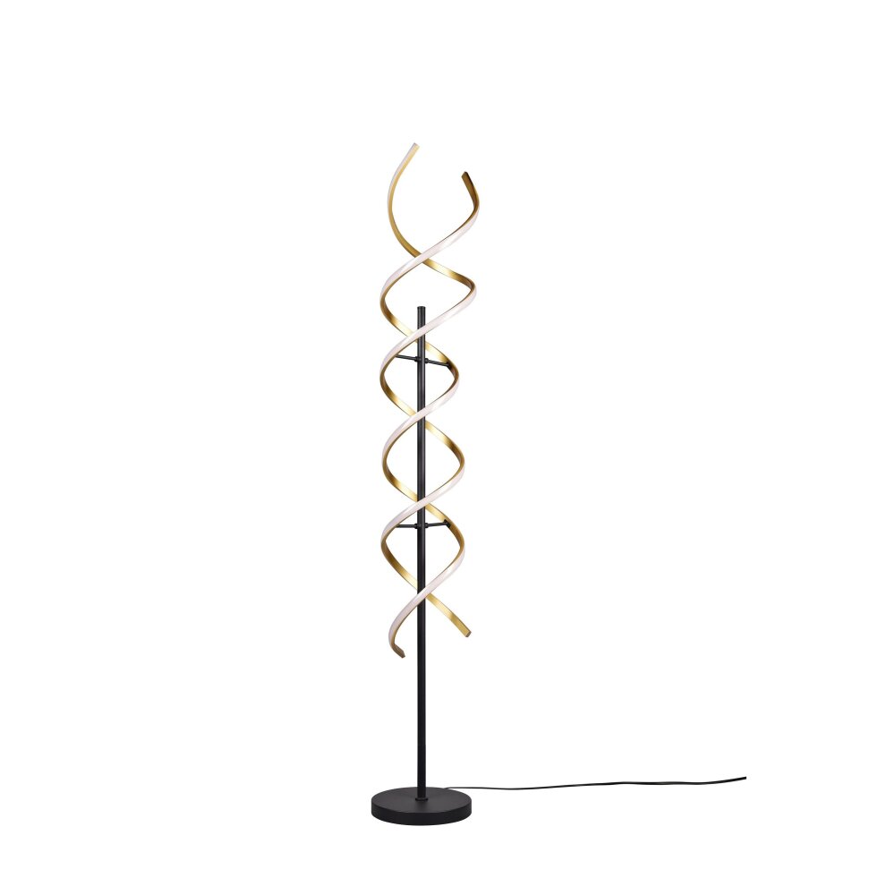 Trio Sequence Staande lamp LED Messing, Zwart, 1-licht