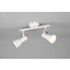 Trio Steam Plafondlamp Antiek, Wit, 2-lichts