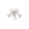 Trio Steam Plafondlamp Antiek, Wit, 3-lichts