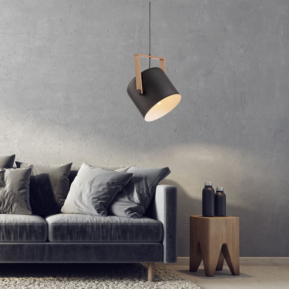 Leuchten-Direkt CUP Hanglamp Zwart, 1-licht main product photo