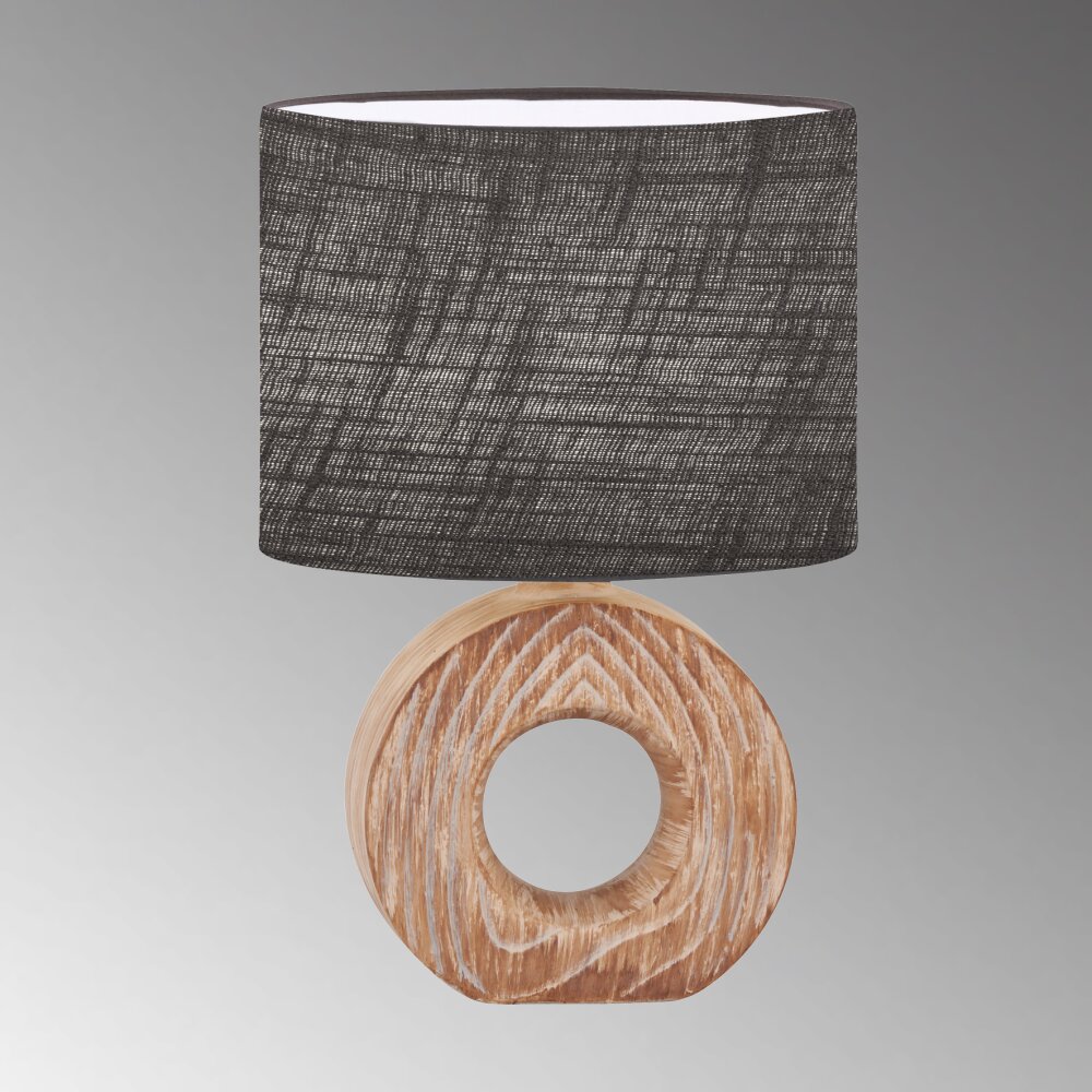 Fischer & Honsel Hanke Tafellamp houtlook, 1-licht main product photo