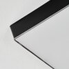 Mentque Plafondpaneel LED Zwart, 1-licht