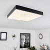 Mentque Plafondpaneel LED Zwart, 1-licht