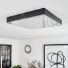 Mentque Plafondpaneel LED Zwart, 1-licht