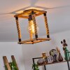 Lautremen Plafondlamp Bruin, Natuurlijke kleuren, Zwart, 1-licht