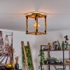 Lautremen Plafondlamp Bruin, Natuurlijke kleuren, Zwart, 1-licht