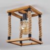 Lautremen Plafondlamp Bruin, Natuurlijke kleuren, Zwart, 1-licht