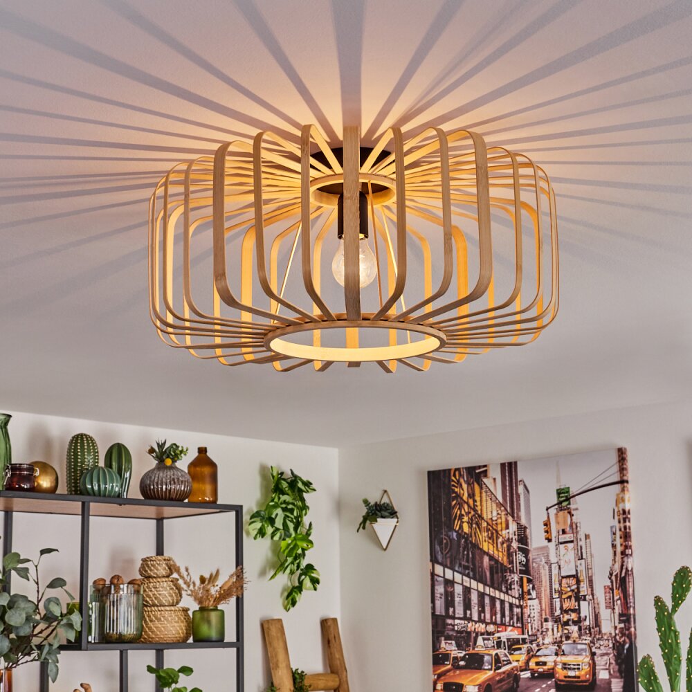Oravi Plafondlamp Hout licht, 1-licht main product photo