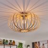 Oravi Plafondlamp Hout licht, 1-licht
