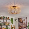 Oravi Plafondlamp Hout licht, 1-licht