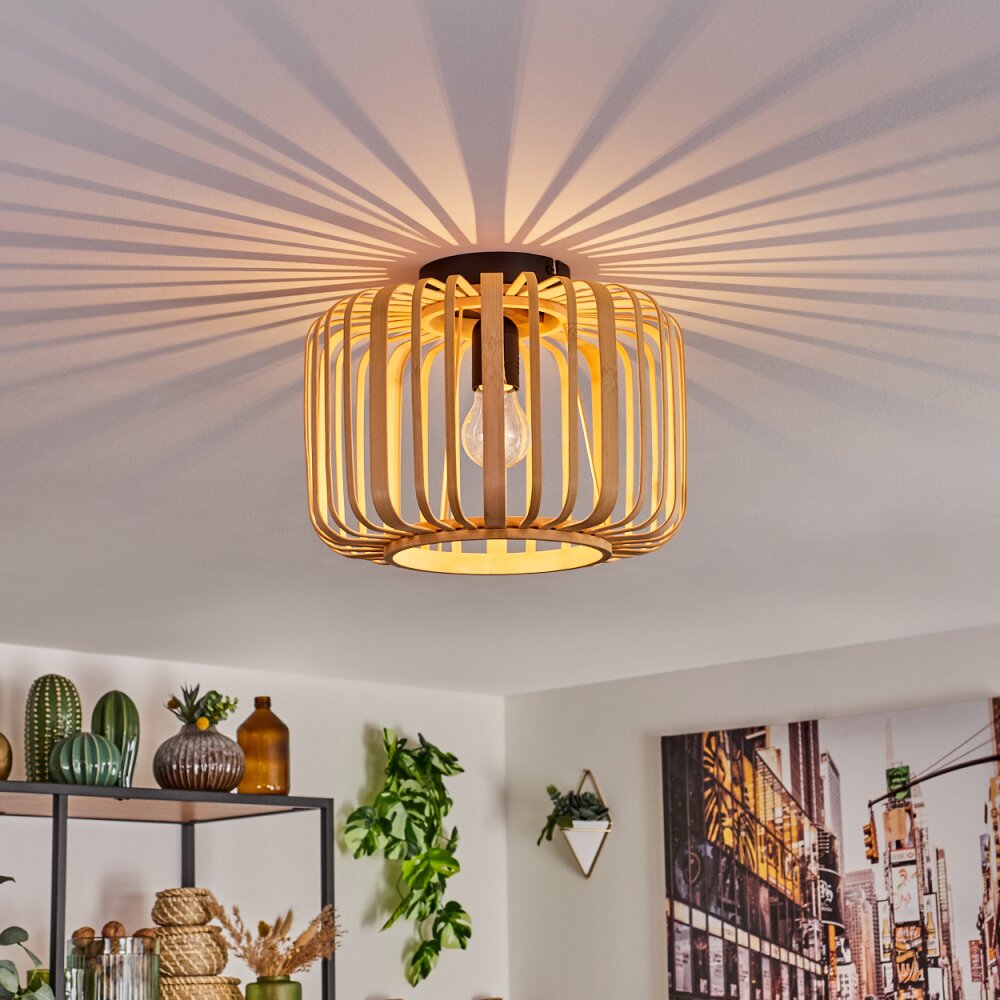 Oravi Plafondlamp Hout licht, 1-licht main product photo