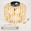 Oravi Plafondlamp Hout licht, 1-licht
