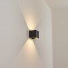 Tamarin Buiten muurverlichting LED Zwart, 2-lichts