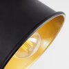 Safari Plafondlamp Chroom, Hout donker, Zwart, 2-lichts