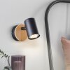 Brilliant Niels Muurspot Bruin, Zwart, 1-licht