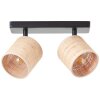 Brilliant Raffy Plafondlamp Zwart, 2-lichts