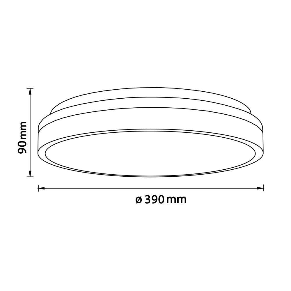 Brilliant Brodsky Plafondlamp LED Bruin, Wit, 1-licht