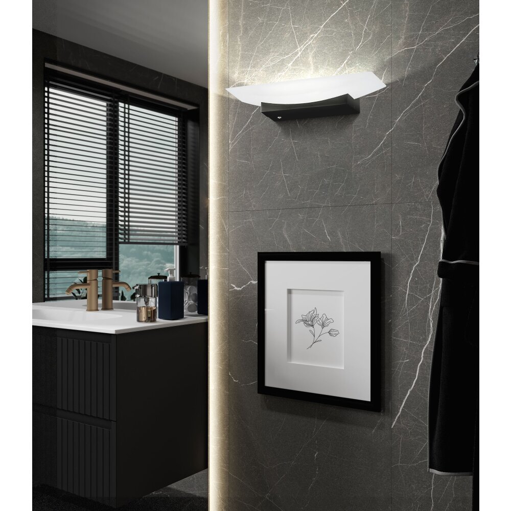 Fischer & Honsel Bowl TW Muurlamp LED Zwart, 1-licht main product photo